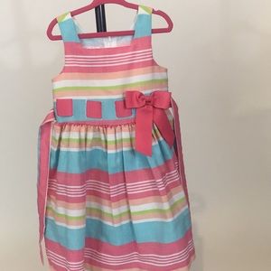 Iris & Ivy Dress with Colorful Stripes- Size 4
